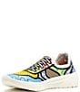 Color:Cosmic - Image 4 - Women's Court Colorblock Print Washable Slip On Sneakers