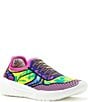 Color:Celestial - Image 1 - Women's Court Printed Washable Slip-On Sneakers