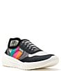 Color:Black/Multi - Image 1 - Women's Court Rainbow Washable Slip-On Sneakers