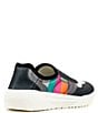 Color:Black/Multi - Image 2 - Women's Court Rainbow Washable Slip-On Sneakers