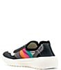 Color:Black/Multi - Image 3 - Women's Court Rainbow Washable Slip-On Sneakers