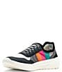 Color:Black/Multi - Image 4 - Women's Court Rainbow Washable Slip-On Sneakers