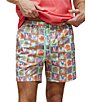 Psycho Bunny Aiden Printed 5.75#double; Inseam Swim Trunks - Image 1