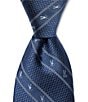 Psycho Bunny Allover Bunny Stripe Traditional 3 1/4#double; Silk Ties - Image 1