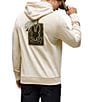 Psycho Bunny Auguste Hoodie, Color:White Cap - Image 2