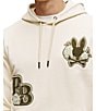 Psycho Bunny Auguste Hoodie, Color:White Cap - Image 3