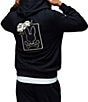 Psycho Bunny Auguste Hoodie, Color:Black - Image 1