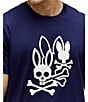 Psycho Bunny Aussie Graphic Short Sleeve T-shirt, Color:Evening Blue - Image 2