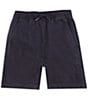 Color:Navy - Image 1 - Big Boys 7-12 Willis Luxurious Stretch Shorts