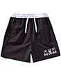 Psycho Bunny Big Boys Romeo Hydrochromatic Swim Trunks, Color:Black - Image 1