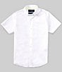 Color:White - Image 1 - Big Boys 7-20 Short Sleeve Ashland Button-Up Shirt