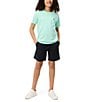 Color:Beach Glass - Image 3 - Big Boys 7-20 Short Sleeve Classic Crew Neck T-Shirt