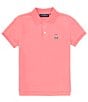 Color:Camel Rose - Image 1 - Big Boys 7-20 Short Sleeve Classic Pique Polo Shirt