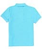 Color:Aquarius - Image 2 - Big Boys 7-20 Short Sleeve Classic Pique Polo Shirt