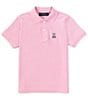 Color:Pastel Lavender - Image 1 - Big Boys 7-20 Short Sleeve Classic Pique Polo Shirt