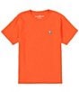 Color:Tangerine Tangelo - Image 1 - Little/Big Boys 5-20 Short-Sleeve Classic T-Shirt