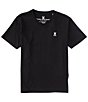 Color:Black - Image 1 - Big Kids 7-20 Short-Sleeve Classic V-Neck T-Shirt