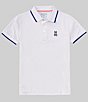 Color:White - Image 1 - Big Boys 7-20 Short Sleeve Dover Sport Polo Shirt