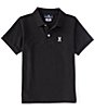 Color:Black - Image 1 - Big Kids 7-20 Short-Sleeve Essential Polo Shirt