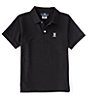 Color:Black - Image 1 - Big Kids 7-20 Short Sleeve Essential Polo Shirt