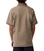Color:Beige - Image 2 - Little/Big Boys 5-20 Short Sleeve Essential Polo Collared Shirt