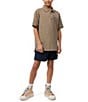 Color:Beige - Image 3 - Little/Big Boys 5-20 Short Sleeve Essential Polo Collared Shirt