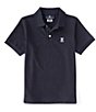 Color:Navy - Image 1 - Big Kids 7-20 Short Sleeve Essential Polo Shirt