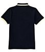 Color:Navy - Image 2 - Big Boys 7-20 Short Sleeve Kingsbury Pique Polo Shirt