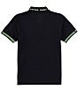 Color:Navy - Image 2 - Big Boys 7-20 Short Sleeve Marshall Sport Polo Shirt