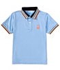 Color:Serenity - Image 1 - Big Boys 7-20 Short Sleeve Portland Sport Mesh Polo Shirt
