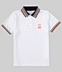 Color:White - Image 1 - Big Boys 7-20 Short Sleeve Portland Sport Mesh Polo Shirt