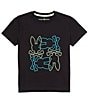 Color:Black - Image 1 - Big Boys 7-20 Short Sleeve Rodman Graphic T-Shirt