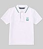 Color:White - Image 1 - Big Boys 7-20 Short Sleeve Saratoga Pique Polo Shirt