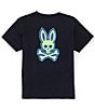 Color:Navy - Image 1 - Big Boys 7-20 Short Sleeve Sloan Graphic T-Shirt