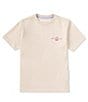 Color:Natural Linen - Image 2 - Big Boys 7-20 Short Sleeve Wasterlo Graphic T-Shirt