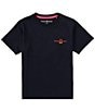 Color:Navy - Image 2 - Big Boys 7-20 Short Sleeve Wasterlo Graphic T-Shirt