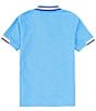 Color:Marina - Image 2 - Big Boys 7-20 Short Sleeve Woodstock Striped Pique Polo Shirt