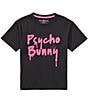 Psycho Bunny Big Boys Short Sleeve Duncan Wordmark Graphic Tee - Image 3