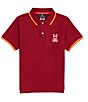 Color:Rio Red - Image 1 - Big Kids 7-20 Gresham Short-Sleeve Polo Shirt