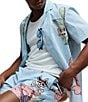 Psycho Bunny Blair Poplin Short Sleeve Woven Camp Shirt - Image 3