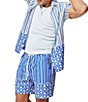 Psycho Bunny Brad Palm Print Swim Trunks - Image 3