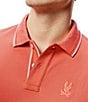 Psycho Bunny Brad Undercollar Pique Short Sleeve Polo Shirt - Image 4