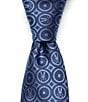 Psycho Bunny Bunny Medallion Print Traditional 3 1/4#double; Silk Tie, Color:Blue - Image 1