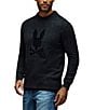 Psycho Bunny Caine PB Crewneck Sweater, Color:Black - Image 2