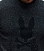 Psycho Bunny Caine PB Crewneck Sweater, Color:Black - Image 4
