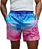 Psycho Bunny Caspian Printed 6#double; Inseam Swim Trunks - Image 1
