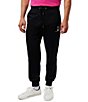 Color:Black - Image 1 - Chester Embroider Jogger Pants