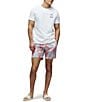Psycho Bunny Chuck Allover Bunny Pattern 5 3/4#double; Inseam Swim Trunks, Color:White - Image 4