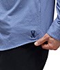 Psycho Bunny Classic Fit Spread Collar Micro Print Dress Shirt - Image 4