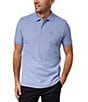 Color:Purple Impression - Image 1 - Classic Short Sleeve Solid Polo Shirt